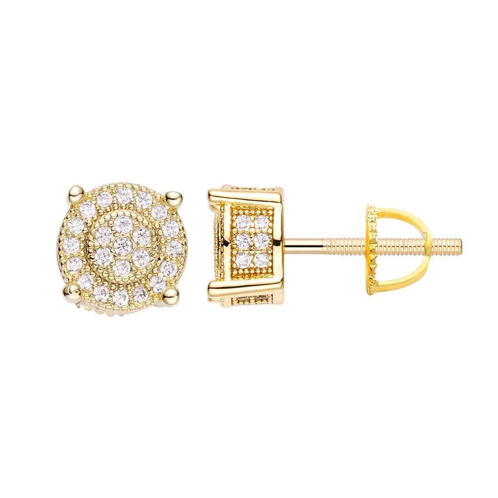 Big Daddy Diamond Stud Iced Out Earring