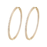 Big Daddy Large Hoop Diamond Earring - Earring
