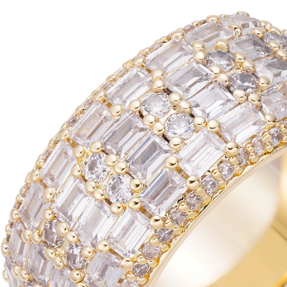 Big Daddy Nomad Baguette Iced Out Diamond Ring