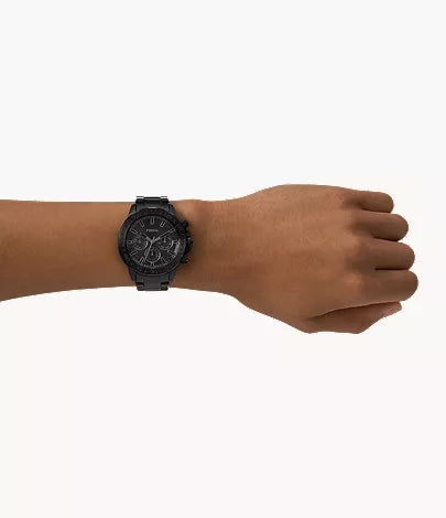 Fossil Grant Sport Chronograph Black-Tone Stainless Steel Watch - BQ2587