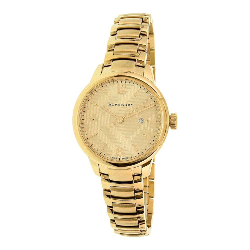Burberry The Classic gold plated women's watch with gold dial and matching bracelet
