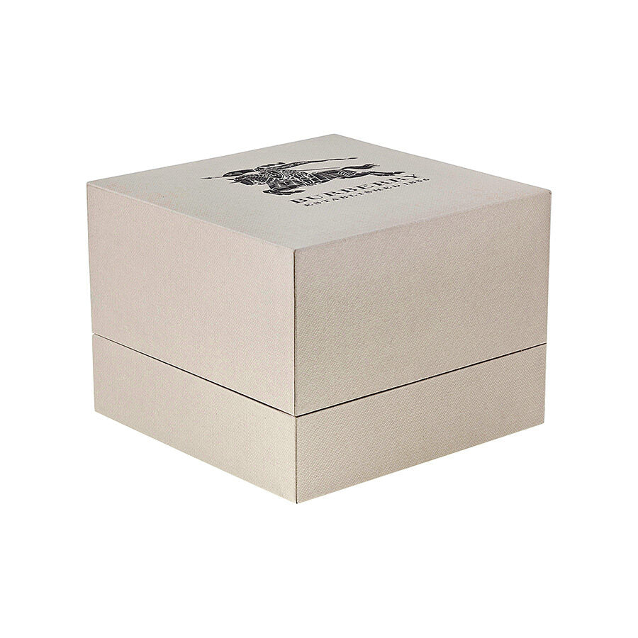 Burberry Classic Round watch presentation box with brand branding on lid