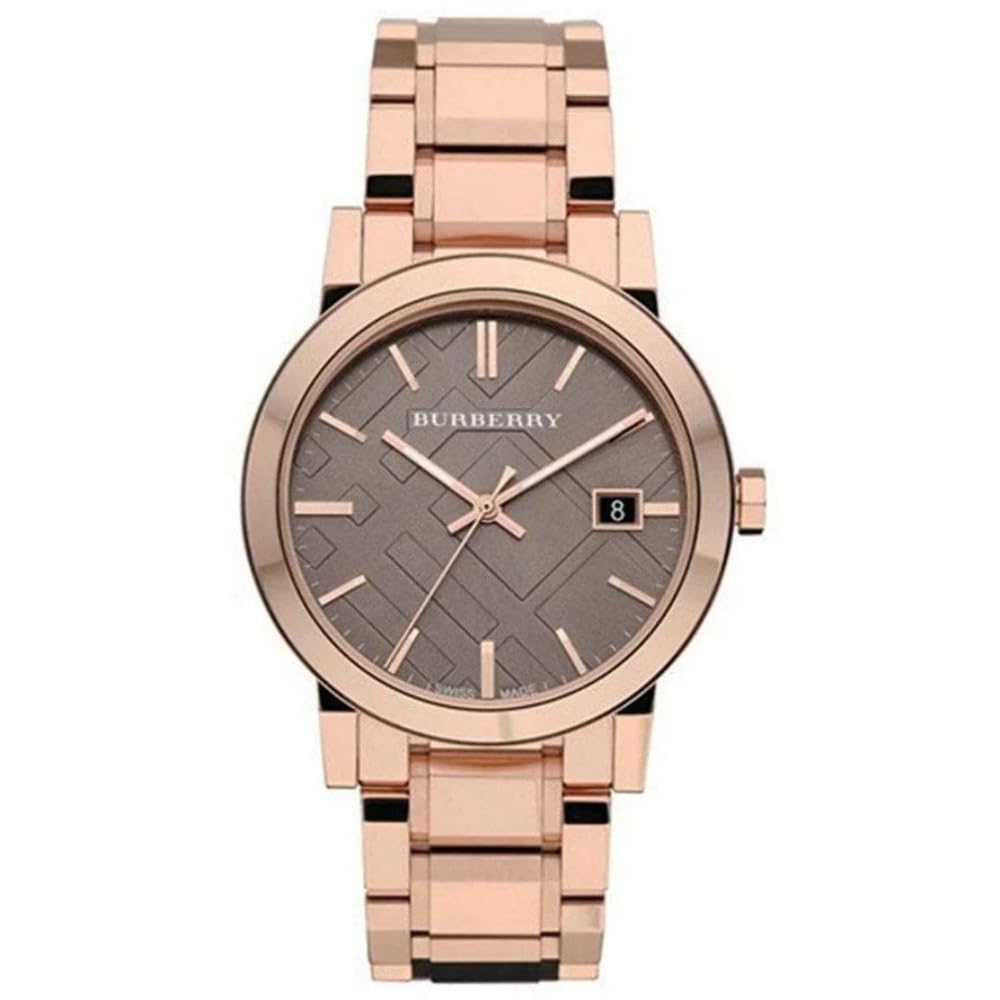 Burberry The City BU9005 sunray brown dial with check pattern and date window