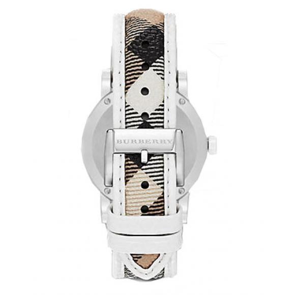 Burberry The City Silver Dial Brown Leather Strap Women's Watch BU9136