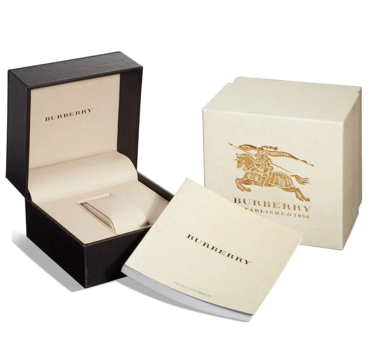 Burberry Analog White Dial Rose Gold Steel Strap Women's Watch - BU7874