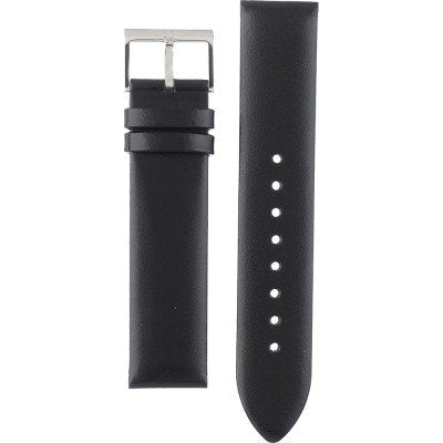 Calvin Klein Boost replacement black leather strap with metal buckle and adjustment holes