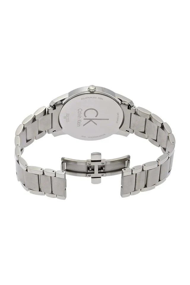 Calvin Klein Blue Dial Silver Men's Watch City K2G2114N