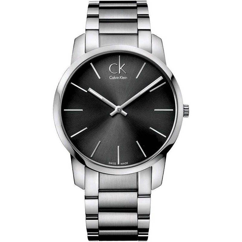 Calvin Klein City Black Dial Silver Ladies Watch K2G23161
