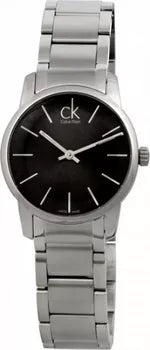 Calvin Klein City Black Dial Silver Ladies Watch K2G23161