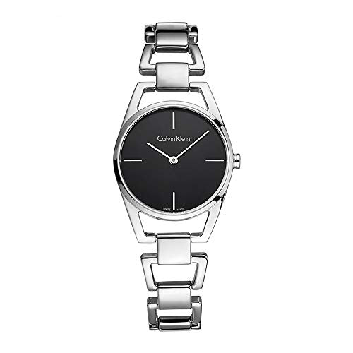 Calvin Klein Dainty Quartz Black Dial Ladies Watch K7L23141