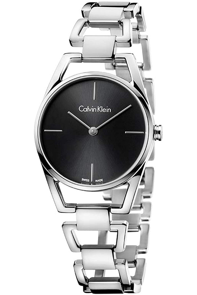 Calvin Klein Dainty Quartz Black Dial Ladies Watch K7L23141