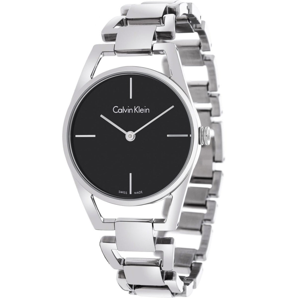 Calvin Klein Dainty Quartz Black Dial Ladies Watch K7L23141