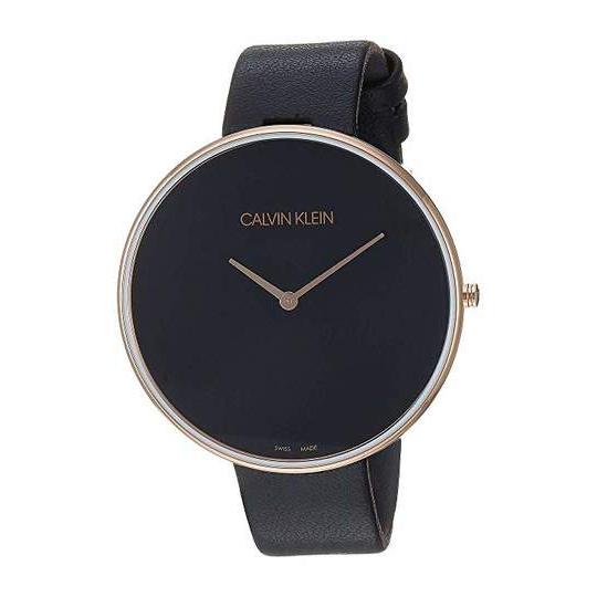 CALVIN KLEIN Full Moon Quartz Black Dial Ladies Watch K8Y236C1
