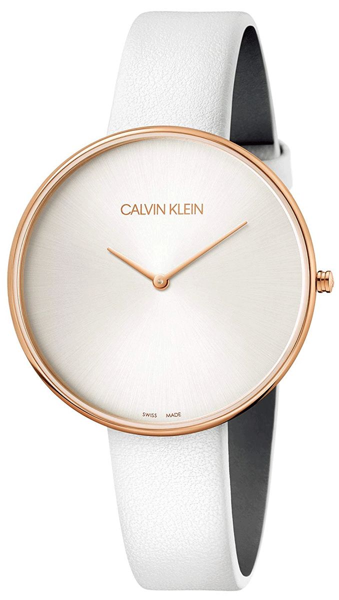 CALVIN KLEIN Full Moon White Strap Women's Watch K8Y236L6