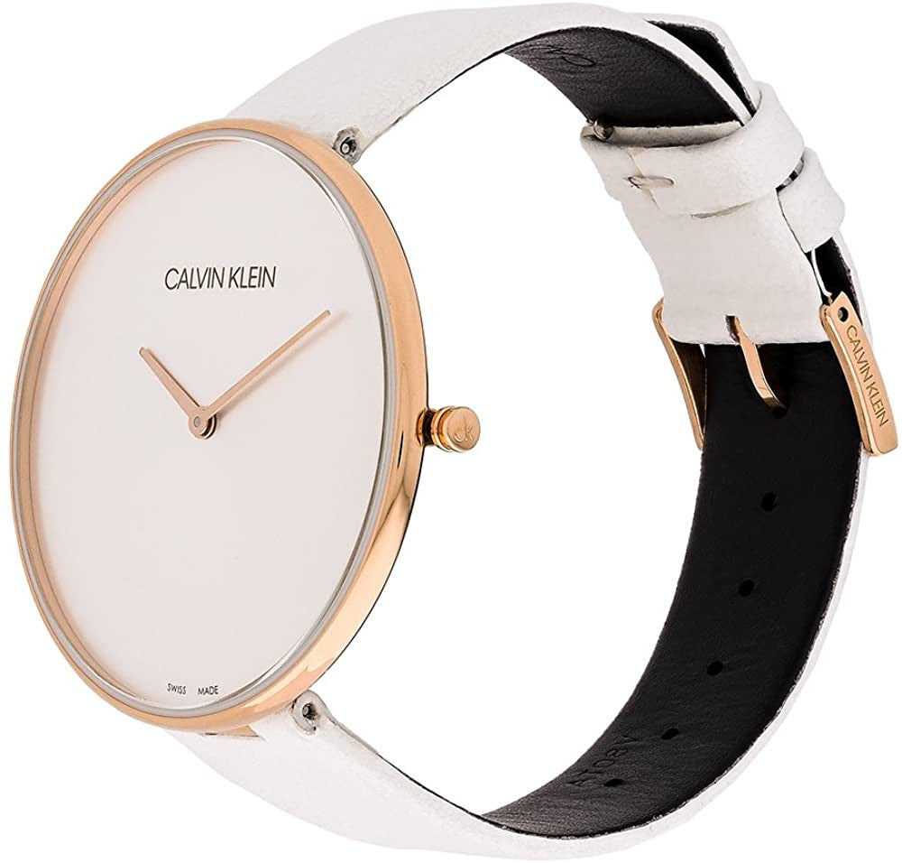 CALVIN KLEIN Full Moon White Strap Women's Watch K8Y236L6