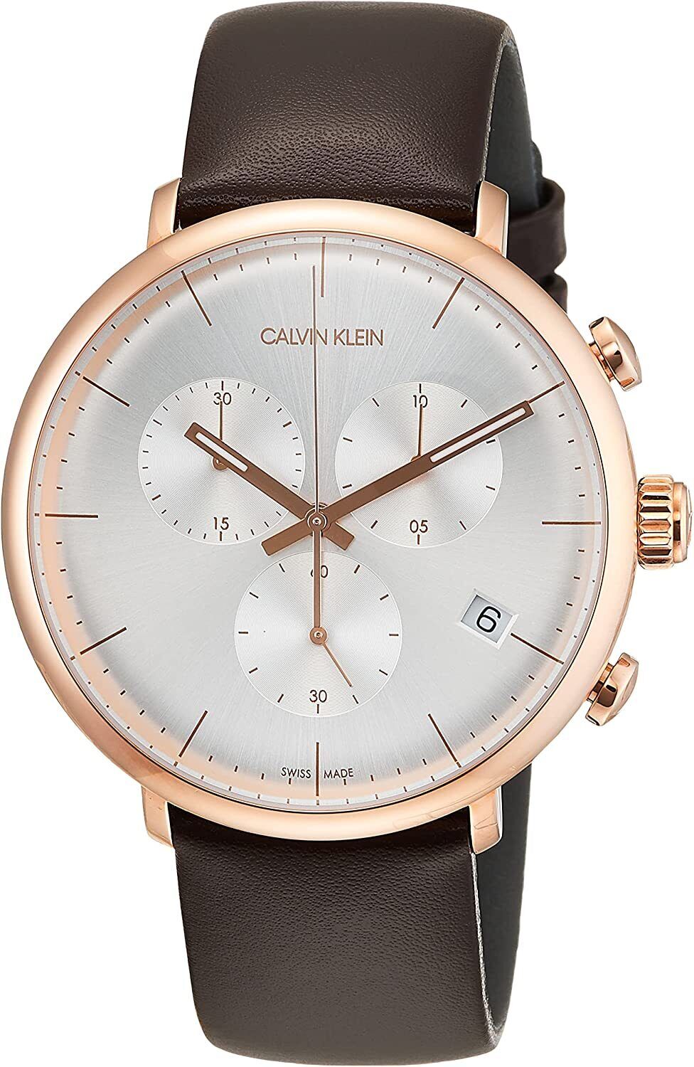 Calvin Klein High Noon Chronograph Silver Dial Men's Watch K8M276G6
