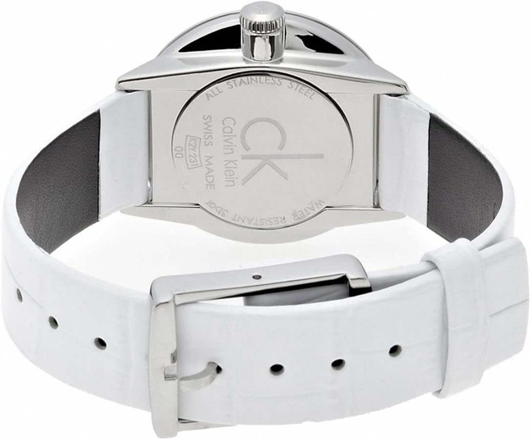 Calvin Klein Women's Silver/White Watch K2y231k6