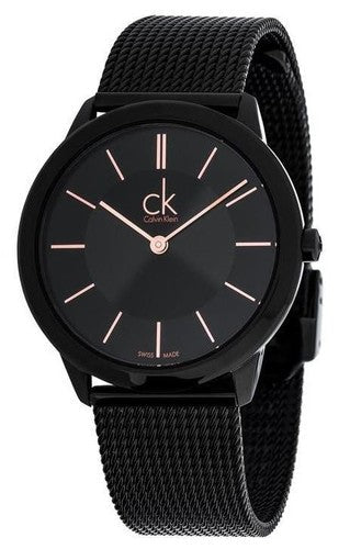 Calvin Klein Black Dial Stainless Steel Strap Ladies Watch K3M23421