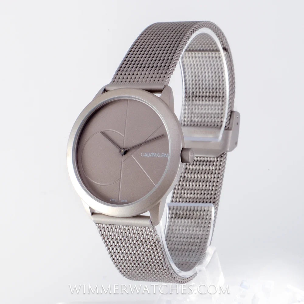 Calvin Klein Minimal Silver Mesh Men's Watch K3M527P4