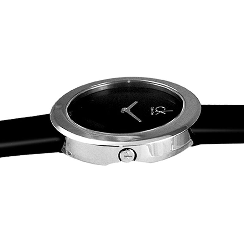 Calvin Klein Black Leather Strap Women's Watch - K3N231C1