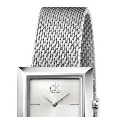 Calvin Klein Damenuhr White Dial Silver Women's Watch K3R23126
