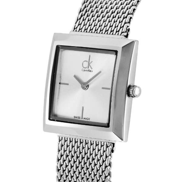 Calvin Klein Damenuhr White Dial Silver Women's Watch K3R23126