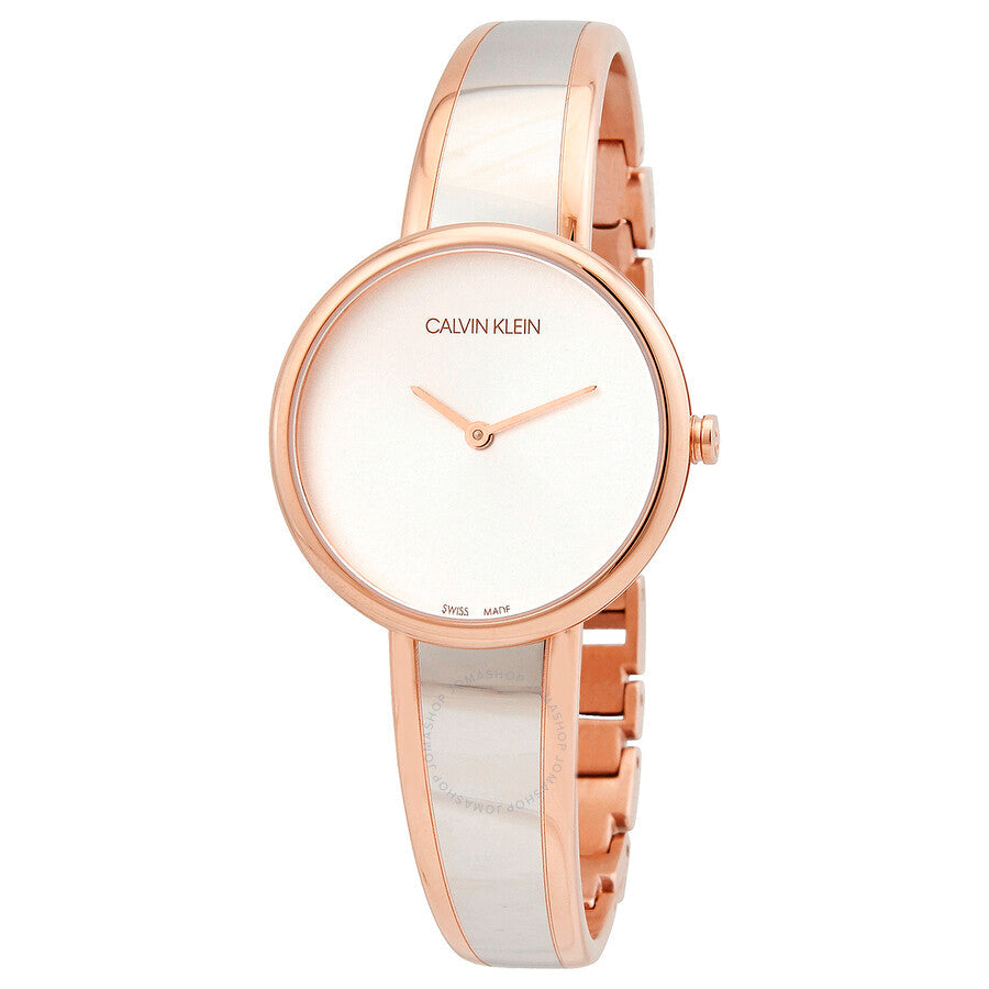 Calvin Klein Rose Gold Silver Women's Watch K4E2N61Y