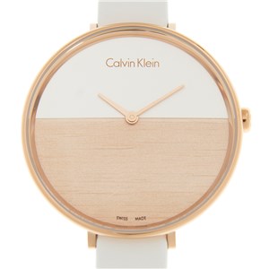 CALVIN KLEIN Leather White SWISS MADE Women's Watch K7A236LH