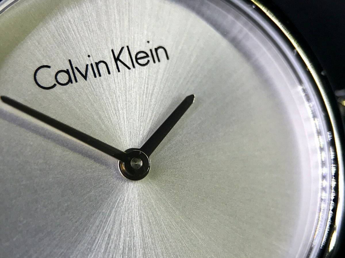Calvin Klein Authentic Silver Dial Silver Mesh Bracelet Watch for Women - K8G23126