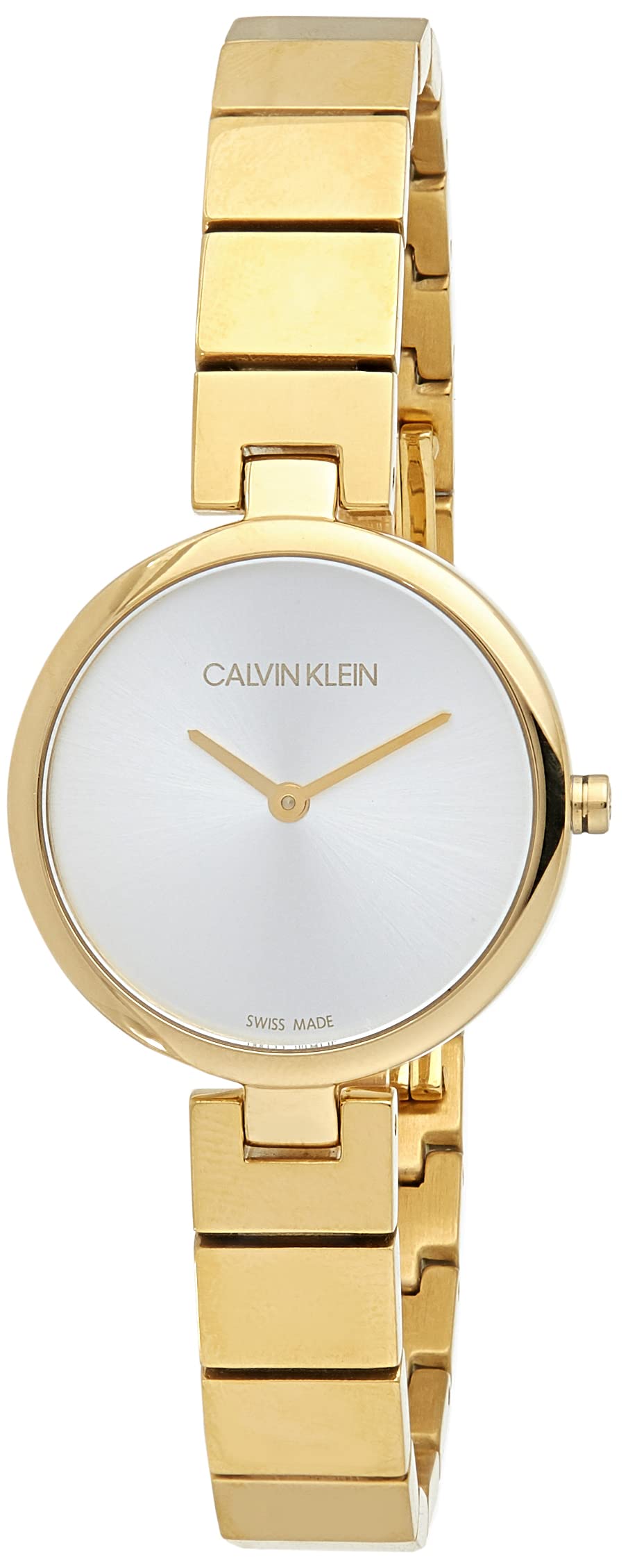 Calvin Klein Quartz Silver Dial Gold Women's Watch K8G23546