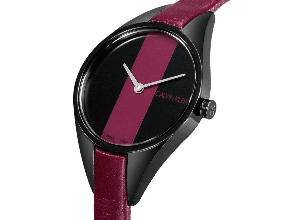 Calvin Klein Rebel Red and Black Dial Ladies Watch K8P237U1