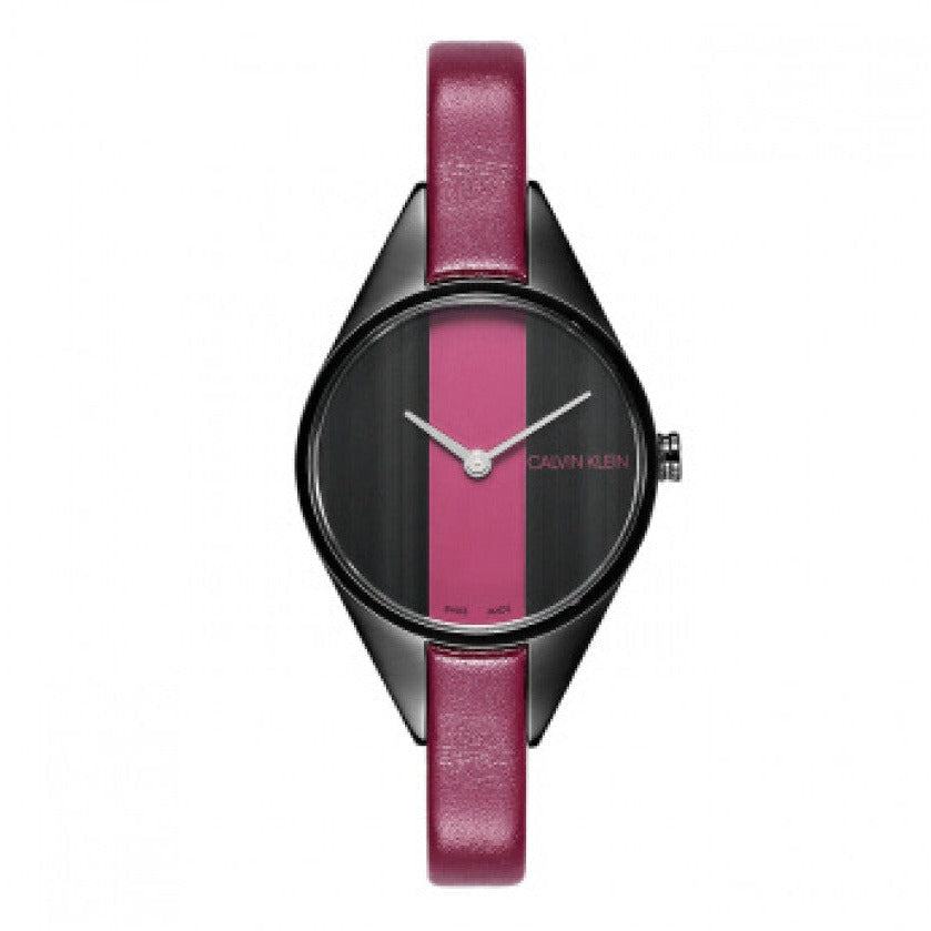 Calvin Klein Rebel Red and Black Dial Ladies Watch K8P237U1