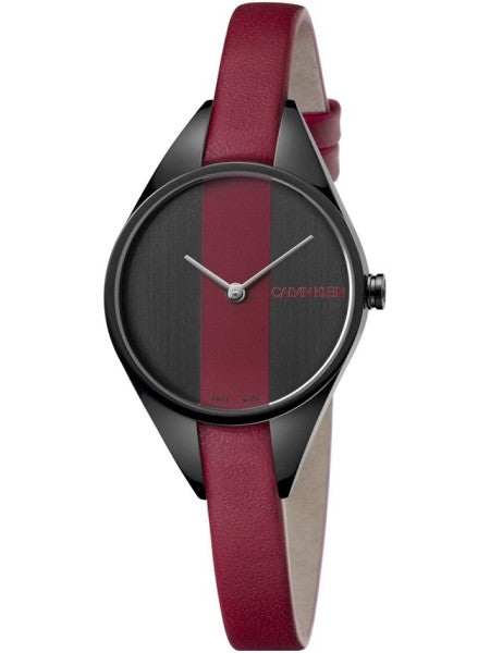 Calvin Klein Rebel Red and Black Dial Ladies Watch K8P237U1