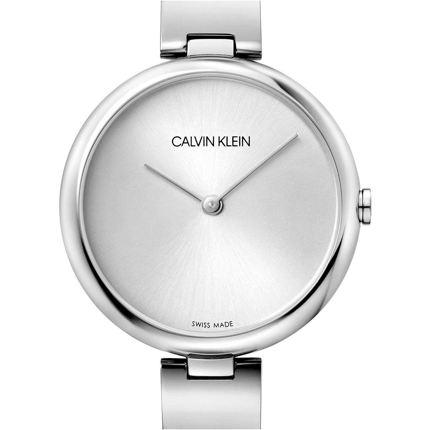 Calvin Klein K9U23146 ladies watch with silver dial and stainless steel link bracelet
