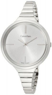 Calvin Klein Lively Silver Dial Stainless Steel Ladies Watch K4U23126
