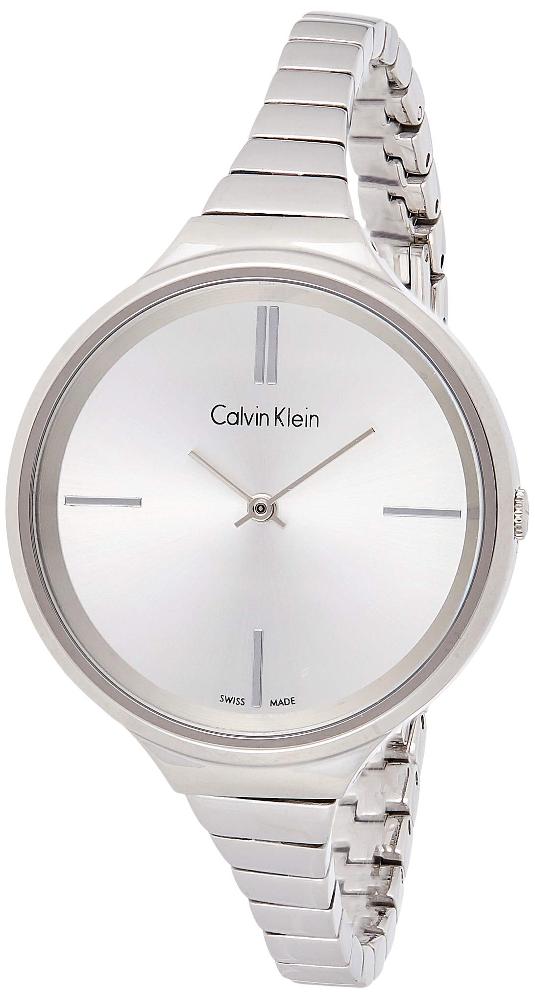 Calvin Klein Lively Silver Dial Stainless Steel Ladies Watch K4U23126
