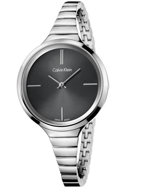 Calvin Klein LIVELY Steel Bracelet Black Pearl Dial Women's Watch K4U2312S