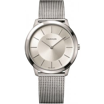 Calvin Klein Minimal K3M22126 stainless steel watch with minimalist silver dial