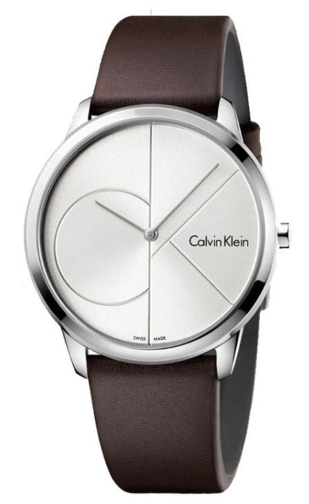CALVIN KLEIN Minimal Leather Men's Watch K3M221G6