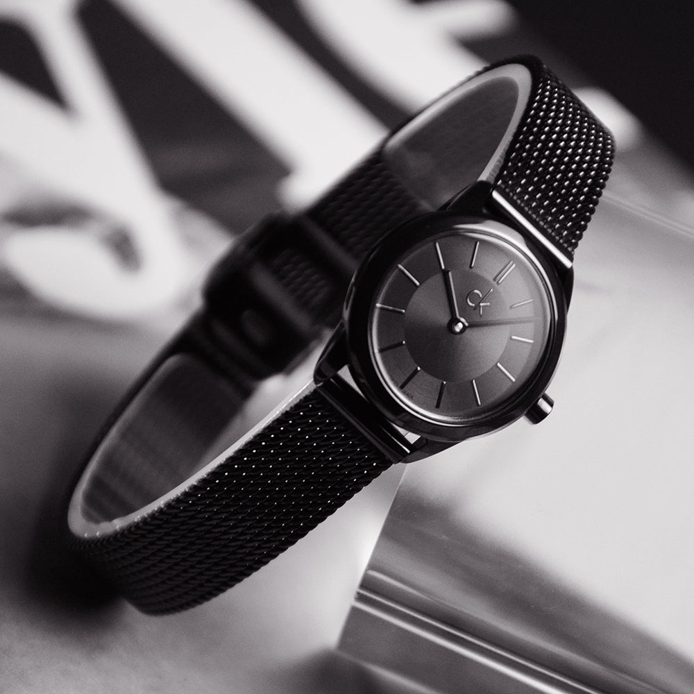 Montre Calvin Klein Minimal Black Women's Watch K3M234B1