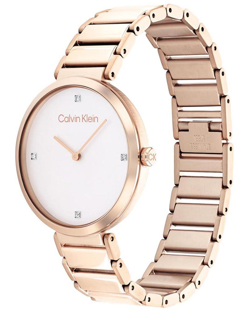 Calvin Klein MINIMALISTIC White Dial Gold Women's Watch 25200135
