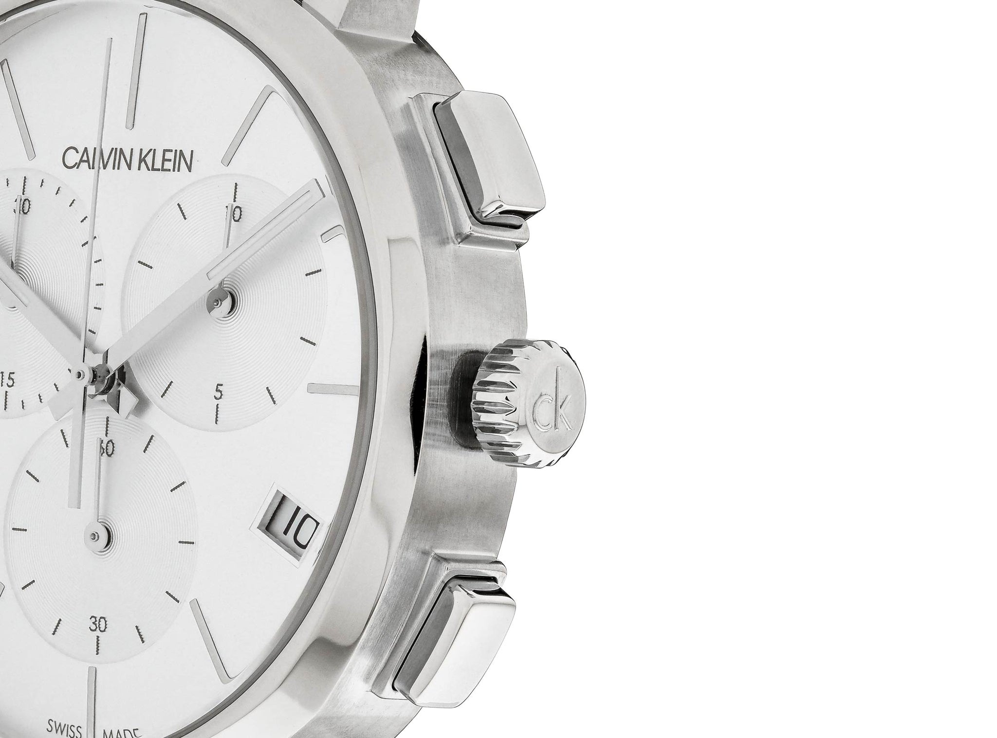 Calvin Klein Posh Chronograph Quartz Silver Dial Men's Watch K8Q371C6