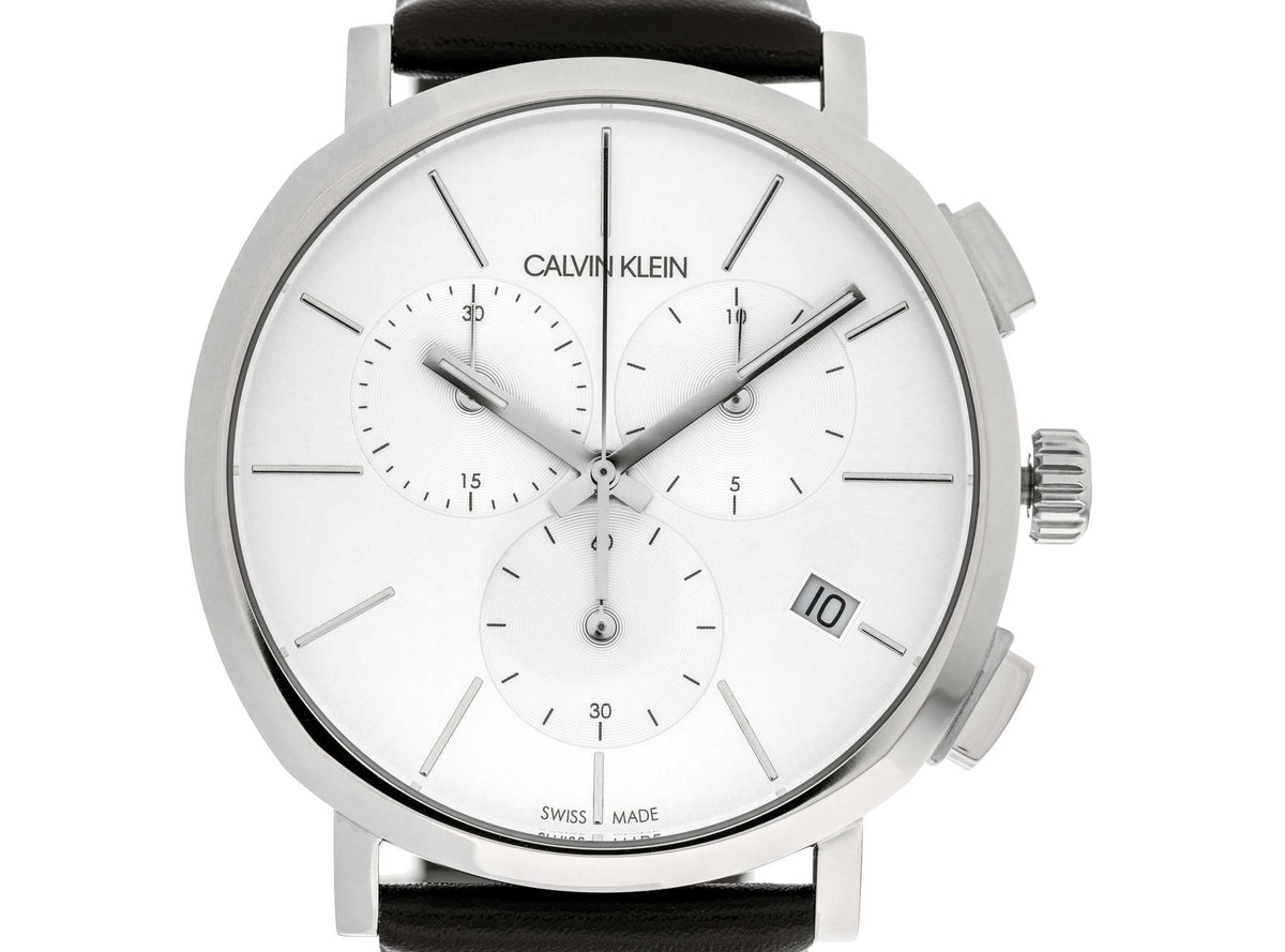 Calvin Klein Posh Chronograph Quartz Silver Dial Men's Watch K8Q371C6