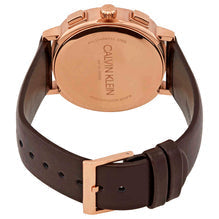 Rear view of Calvin Klein Posh case showing engraved Calvin Klein branding and buckle