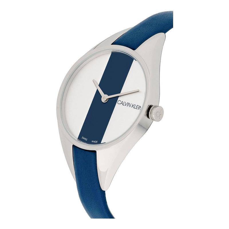 Calvin Klein Rebel 29mm White and Blue Women's Watch K8P231V6