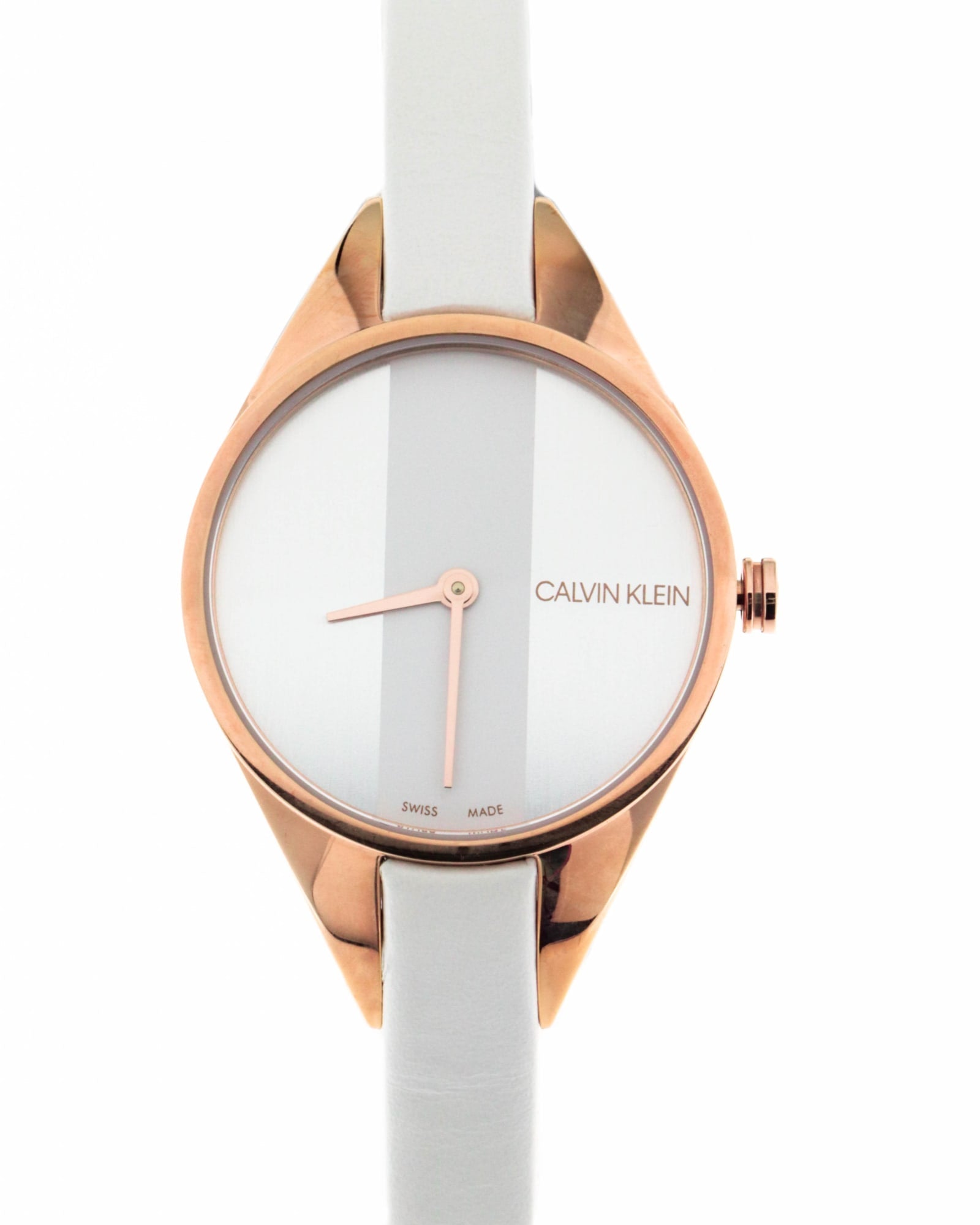 Calvin Klein Rise Quartz White Mother Of Pearl Dial Ladies Watch K8P236L6