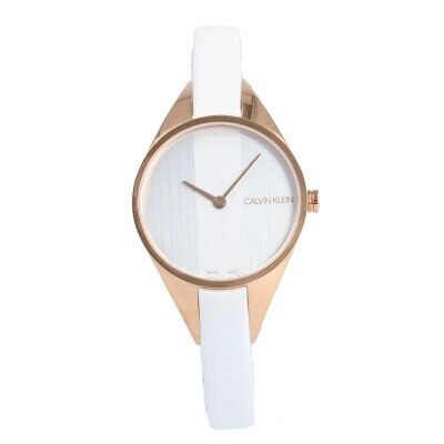 Calvin Klein Rise Quartz White Mother Of Pearl Dial Ladies Watch K8P236L6