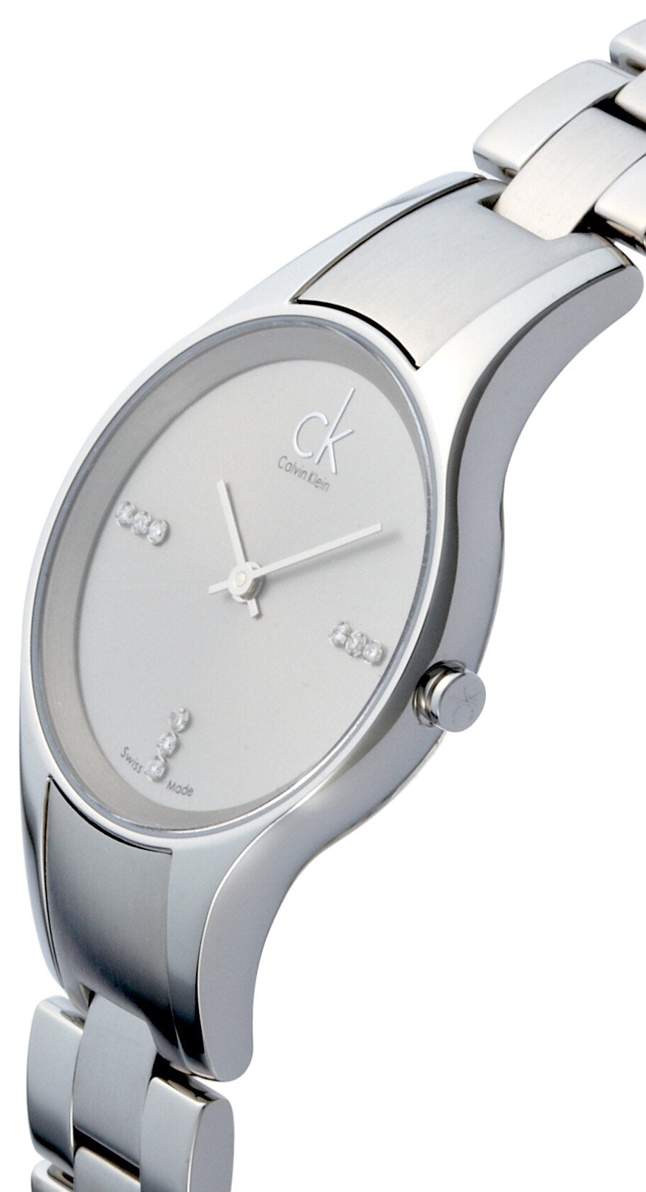 Calvin Klein Simplicity Quartz Crystal Silver Dial Ladies Watch K4323120