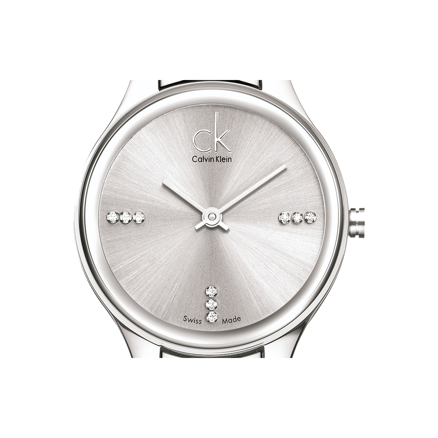 Calvin Klein Simplicity Quartz Crystal Silver Dial Ladies Watch K4323120