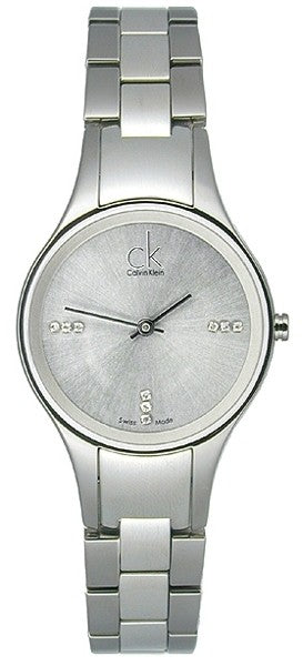 Calvin Klein Simplicity Quartz Crystal Silver Dial Ladies Watch K4323120